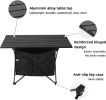 Portable Camping Table Ultralight Aluminum Camp Table with Storage Bag Folding Beach Table for Camping Hiking Backpacking Outdoor Picnic, Size L